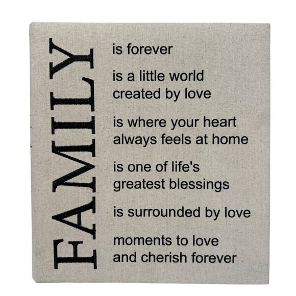 FAMILY Photo Album Large Holds 500 Photos 4x6" by Nicole Miller Home - Picture 1 of 13